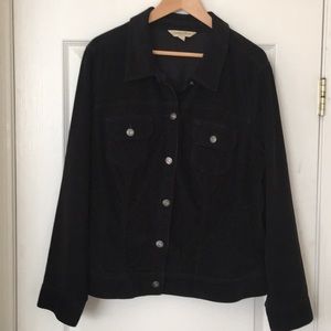 Black Corduroy Jacket 2x St. John's Bay